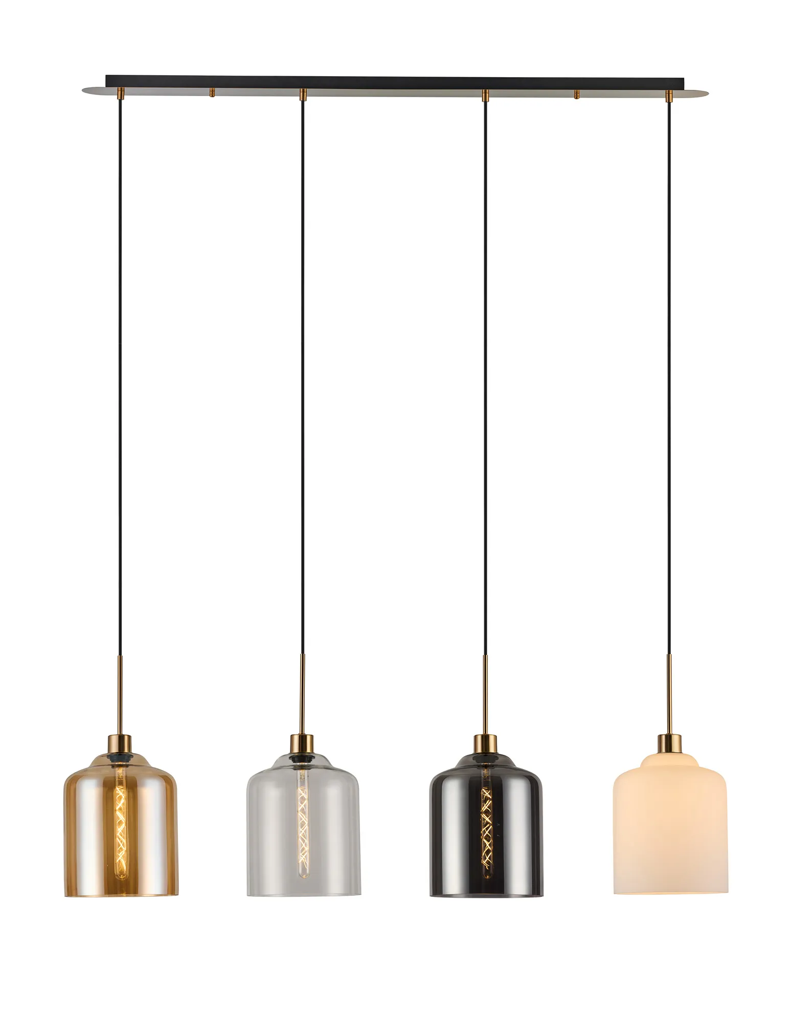 Lori Antique Gold Ceiling Lights Deco Linear Fittings